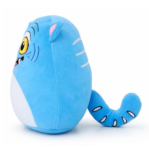 8-inch Cartoon Blue Tiger Plush Toy, Funny Plush Cushion, Gift for Kids, Adults, Fans & Collectors for Birthday and Holiday (Blue) - Image 4