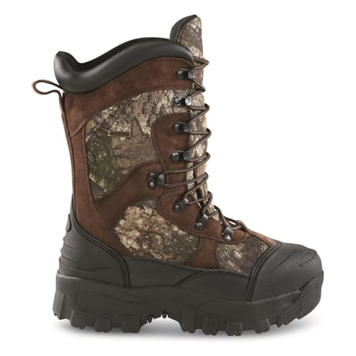 Men's Insulated Waterproof Hunting Boots Non-Slip Shoes, 1600-gram, RT Edge Camo2