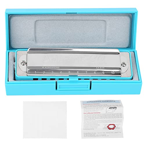 JUnYuKj Blues Harmonica, Mini Harmonica, Support Harmonica, 10 trous, pour adultes, débutants, professionnels - Les Beatles, Paul McCartney, John Lennon, RIngo Starr, George Harrison JUnYuKj Blues Harmonica, Mini Harmonica, Support Harmonica, 10 trous, pour adultes, débutants, professionnels – Image 3