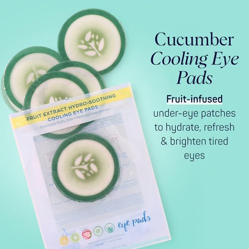 SpaLife Cooling Cucumber Eye Pads | Korean Dark Circles & Puffy Eyes Treatment | Nourishing Cucumber Eye Pads | Eye Mask - Additional View