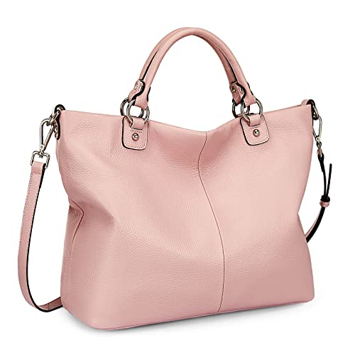 Image of Kattee Women's Soft Genuine Leather Tote Bag, Top Satchel Purses and Handbags
