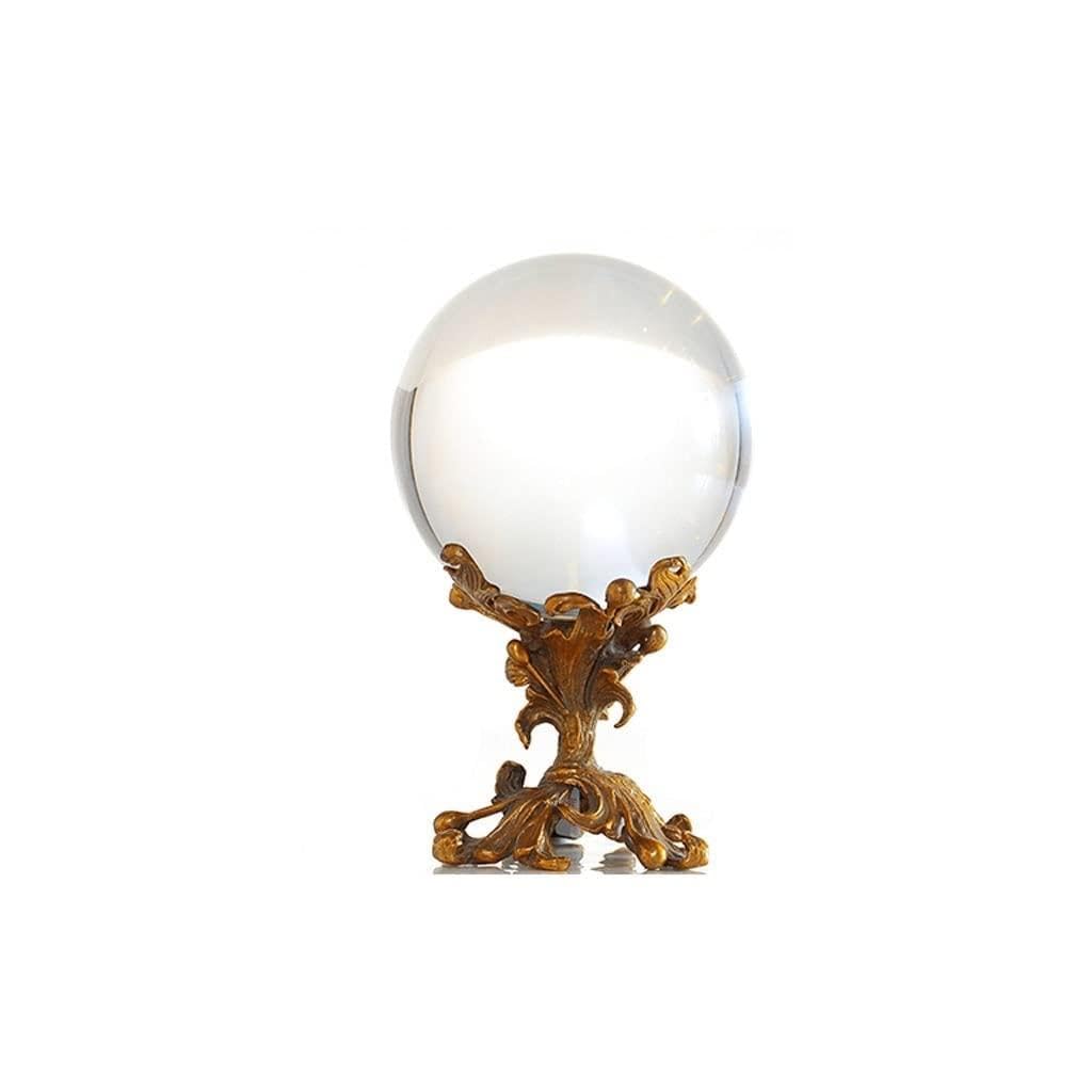 Dekoracje ze szklanych kulek, Crystal Ball With Bird Branch Base Or Metal Multiple Sizes(B)