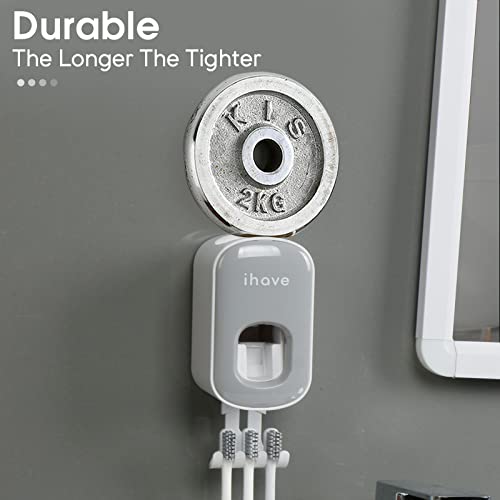 Ihave Toothbrush Holder Wall Mounted With Toothpaste Dispenser - Easy To Install, Durable, And Stylish Bathroom Decor & Bathroom Accessories #TOP3