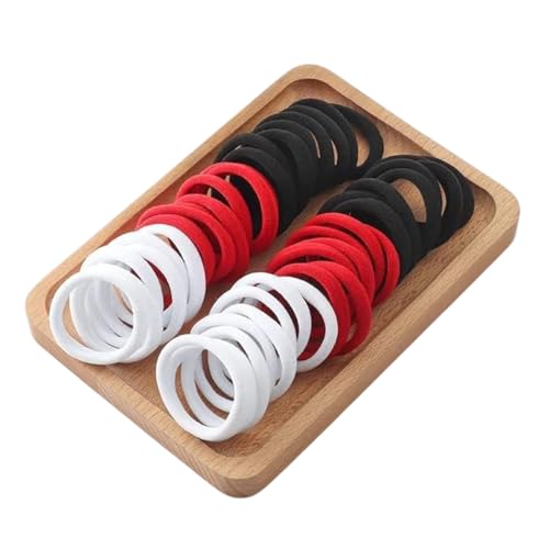 Image of GITGRNTH Soft Cotton Hair Ties for Women - No Damage Elastic Hair Bands - Durable Rubber Band for Women - Ideal Ponytail Holders - Comfortable Hair Accessories - Gentle on All Hair Types - Perfect for Thick and Thin Hair - Scrunches for Women - Kids Hair Rubber Band