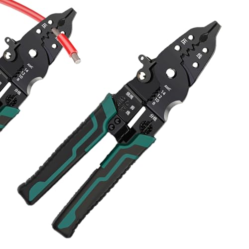 Yjkedfh Dénudeur de Fils Électricien | Outil de Dénudage à Coude pour Câbles - Pince Multifonction pour Dénuder | pour Automobile, Résidentiel, Bâtiment, Industriel, Réparation, Atelier et