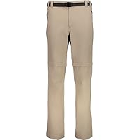 CMP Pantaloni Zip off Elasticizzati da Uomo, Corda