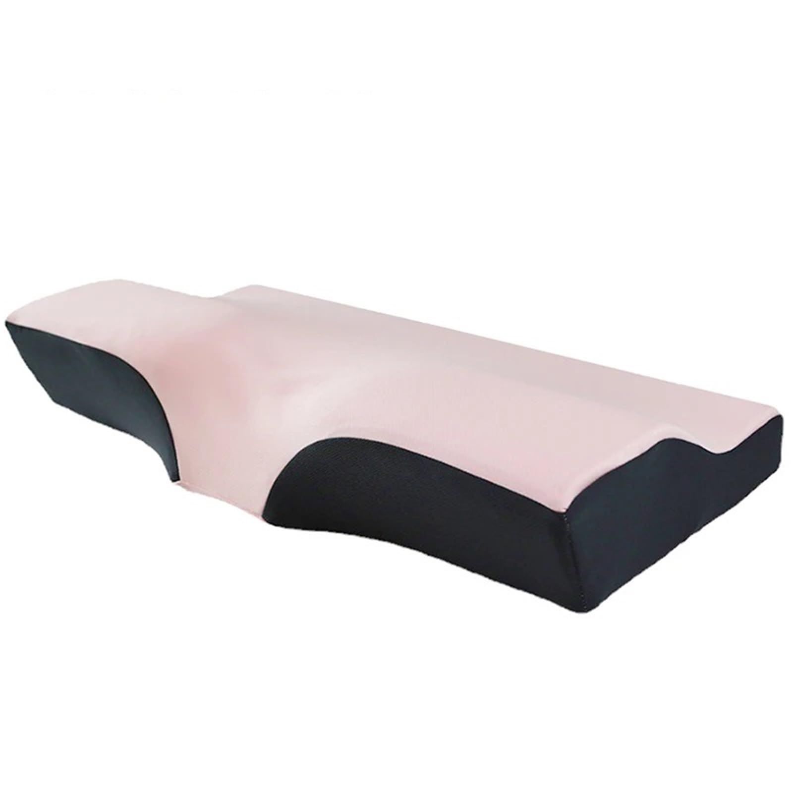 FGUJSUR Latex Pillow Butterfly Shaped Health Cervical Neck Pillow Memory Foam Bed Orthopedic Protection Slow Rebound(Pink)