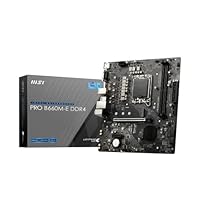 MSI PRO B660M-E DDR4 Gaming Mainboard M-ATX, unterstützt Intel Prozessoren 12. Generation, LGA 1700 Schwarz