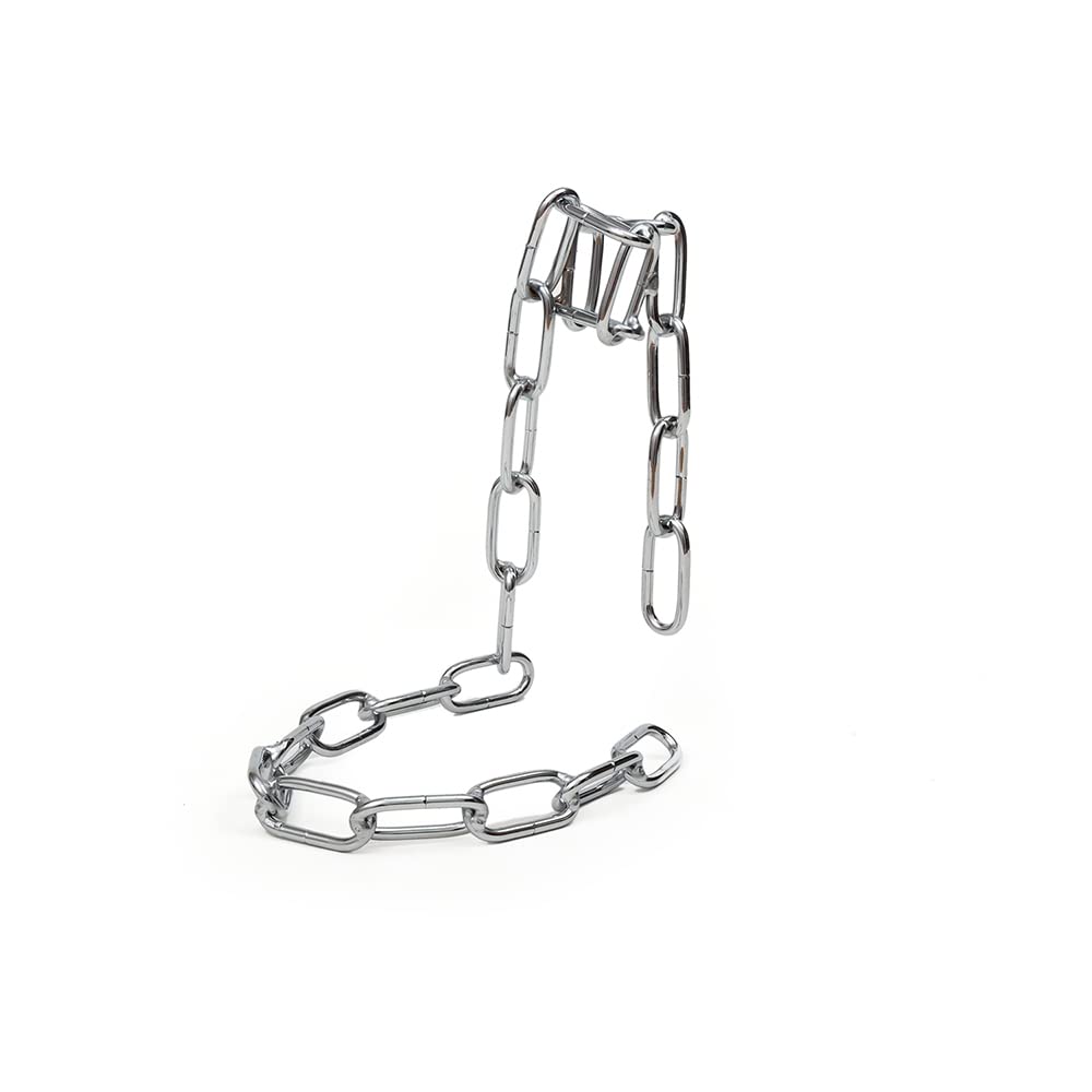 EZ Life Elegant Rustfree Silver Chain Wine Holder -Wine Accessories Gift,Suspending Chain Wine Holder,Wine Rack,Wine Bottle Holder, Floating Link Chain,Holds Bottles in The Air,Wine Rack Chrome Stand-image-8