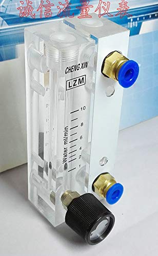 Flowmeter LZM-6T Adjustable Panel flowmeter for Micro-Flow of Water Liquid 1-10ML/min ml