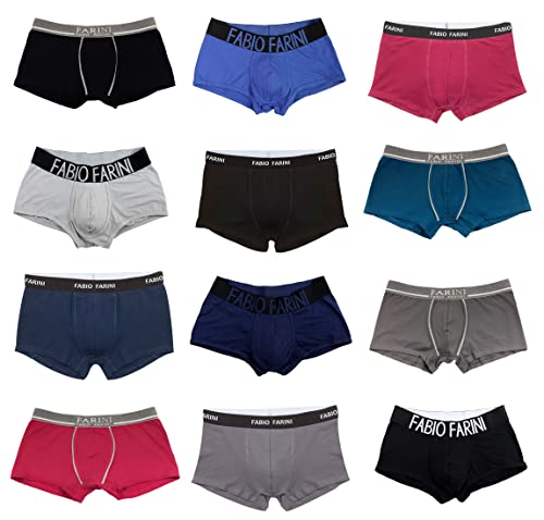 Fabio Farini - Multipack Sparset Herren Boxershorts Retroshorts Stretch atmungsaktiv aus Baumwolle für Sport, Freizeit & Alltag 8er Pack M