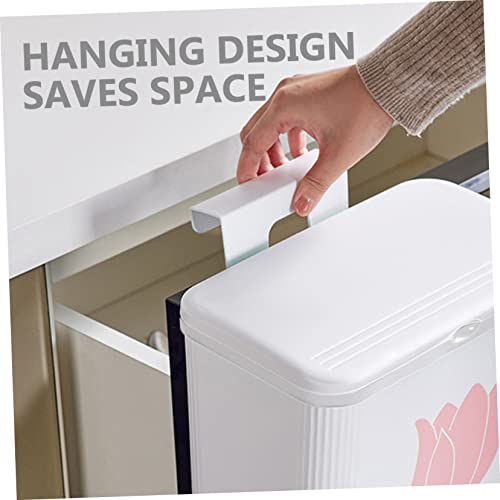 Caneca de basura colgante rectangular para cocina y baño miniatura 5