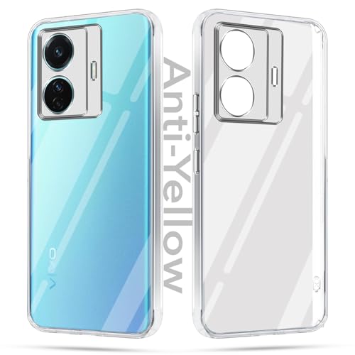 Image of Jkobi Lifetime Anti-Yellow Clear Back Cover Case for Vivo T1 Pro 5G (Sleek Hard Crystal | Shockproof and Camera Protection)
