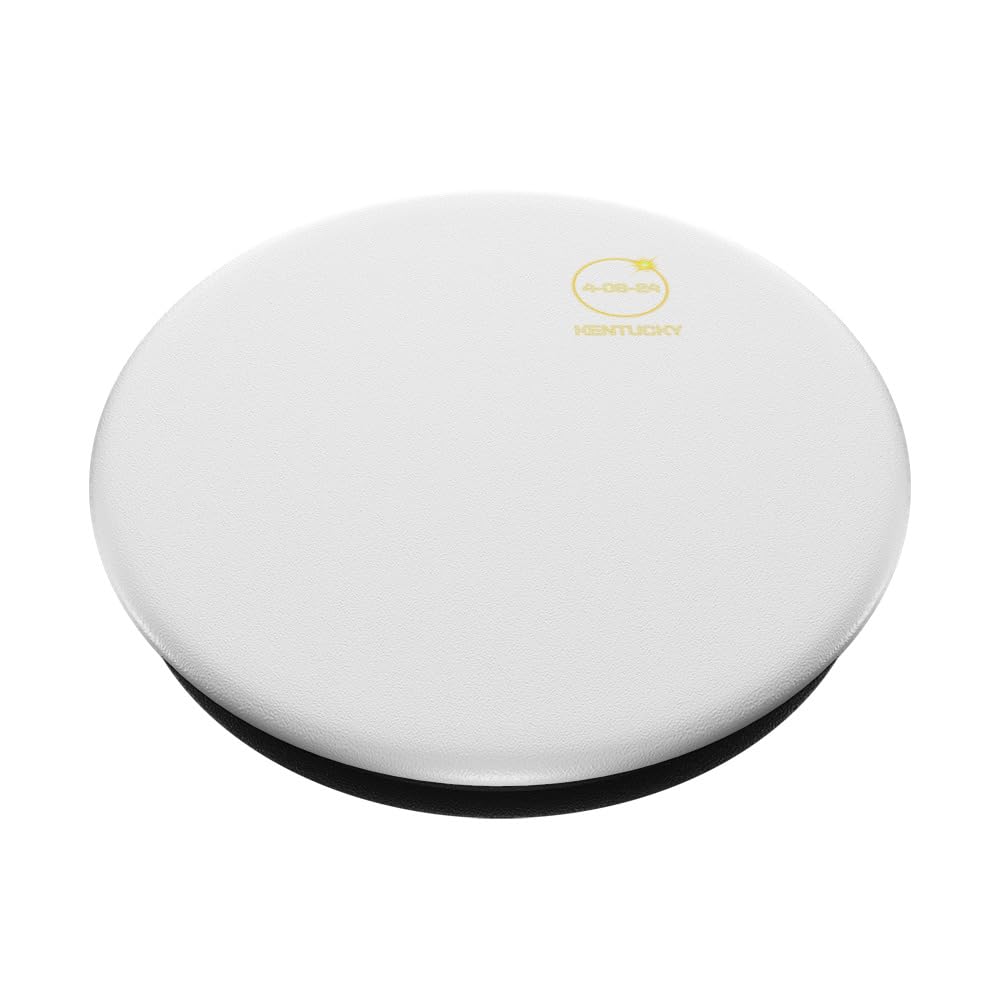 Totality Path 2024 Kentucky Total Eclipse TWO SIDED PopSockets Swappable PopGrip, Black - Image 2