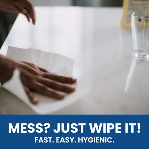 Claret 6 in 1 Kitchen Towels | 2-Ply | Each Roll 60 Pulls | 100% Virgin Pulp | Super Absorbent & Biodegradable | Strong & OBA-Free Tissue Rolls for Cleaning & Kitchen Use (Pack Of 1 (6 Rolls)) - Image 4 thumbnail