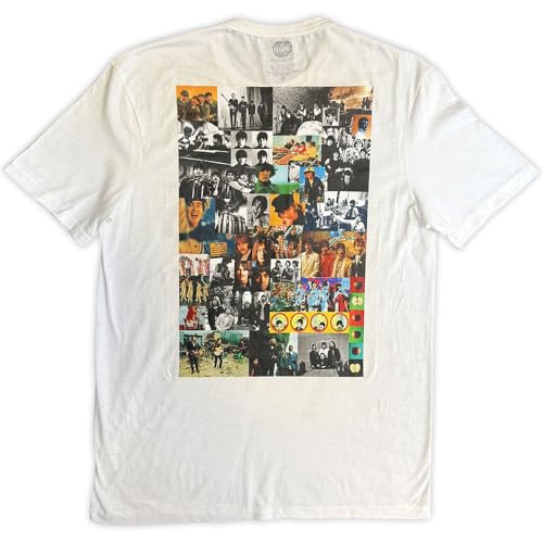 T-shirt The Beatles Anthology Rock Off avec graphisme officiel sérigraphié haute qualité