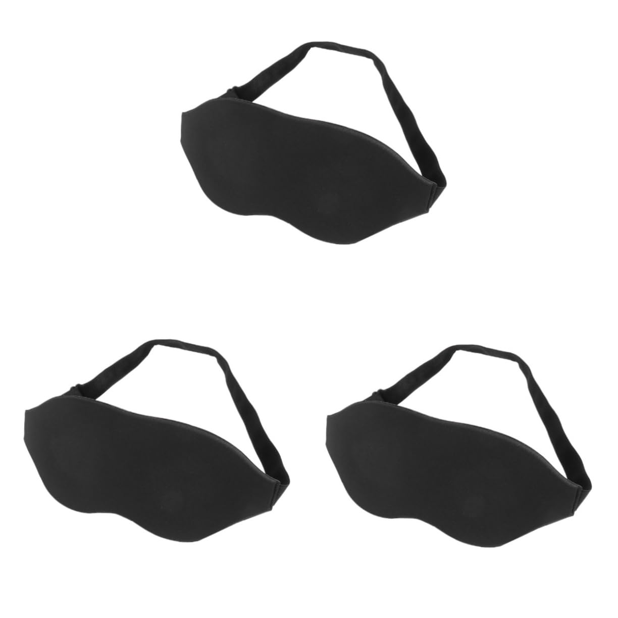 Beaupretty 3 Antifaces Para Dormir 3d Estereoscópicos Lentos Paquete De 3 Antifaz Opaco Esponja Para Oficina Hogar Dormir Hebilla Ajustable De La Fatiga Ocular.