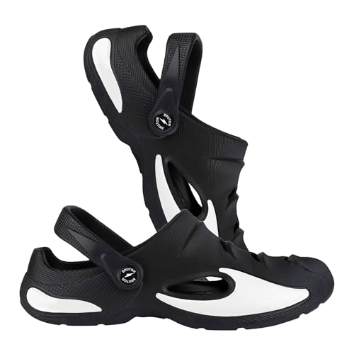 Image of BRUTON Premium Classic Casual Sandals with Adjustable Back Strap for Adults | Comfortable & Light Weight | Waterproof & Daily Mules for Gents /Boys