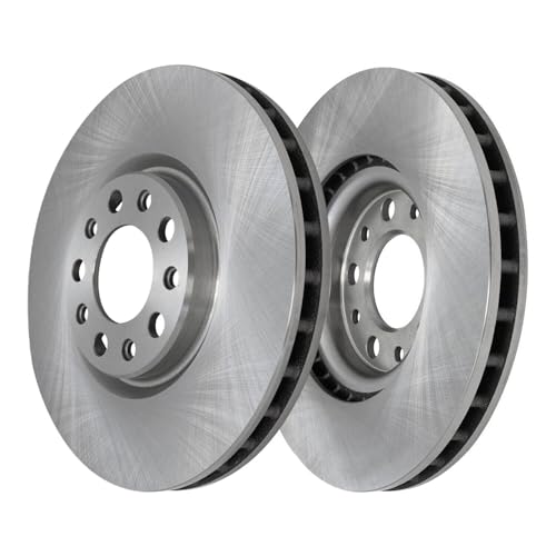 Image of Detroit Axle - Front Brake Kit for 2011-2015 Chevrolet Volt 2012-2014 Orlando 2014-2015 Cruze 2012-2017 Buick Verano, Disc Brake Rotors Ceramic Brakes Pads w /Hardware Replacement : 11.81 inch inch