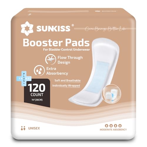 SUNKISS Trustplus Compresas para Incontinencia Adulto 36cm Alta Absorción para Pérdidas Moderadas a Intensas Sin Fragancia Protectores Complementarios Control de Olores 120 Unidades