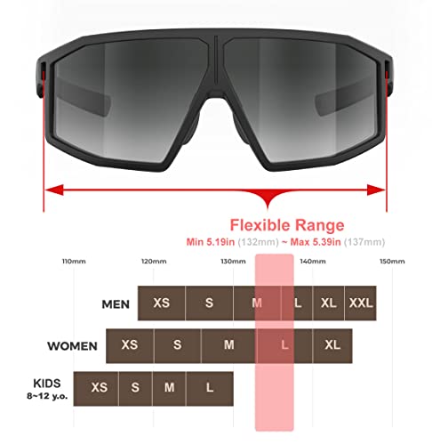 Image of F26 Polarized Fishing Sunglasses for Men Women, UV400 Outdoor Sports Sunglass for Running Hiking Golf with Carrying Case