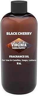 Black Cherry Fragrance Oil (16 oz Bottle) for Candle Making, Soap Making, Tart Making, Room Sprays, Lotions, Car Fresheners, Slime, Bath Bombs, Warmers…