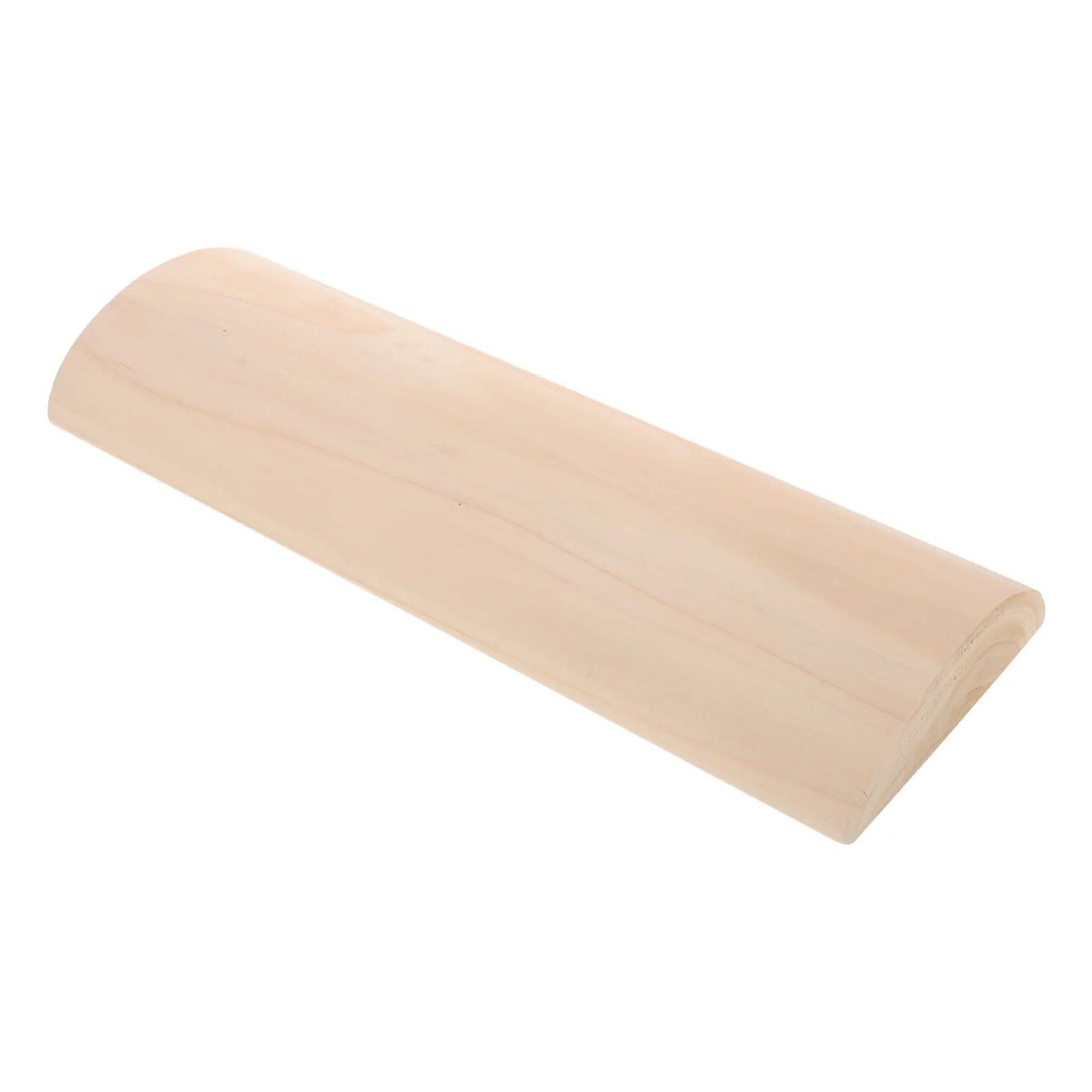 CQAHDSEVF Sauna Headrest Pillow, Solid Wood Sauna Headrest Cervical Pillow Light Yellow 35x12x4cm