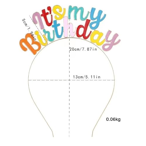 ALMEKAQUZ Happy Birthday Crowns for Women, IT'S MY BIRTHDAY Alloy Headband with Its My Birthday Sash and Tiara for Women, Birthday Headband Tiaras for Women Girls Parties Favors Costume Birthday Gift