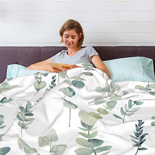 Couverture double couche douce eucalyptus contre le froid du canapé - 7