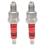 Amavoler Red A7TC Spark Plug Fit for GY6 50 cc 70cc 90 cc 110cc 125 cc 150cc ATVs Dirt Bikes Go Karts Scooters Quad 4 Wheeler Pit Bike Dune Buggy Sandrail Moped Roketa Taotao Etc . (1 pcs)