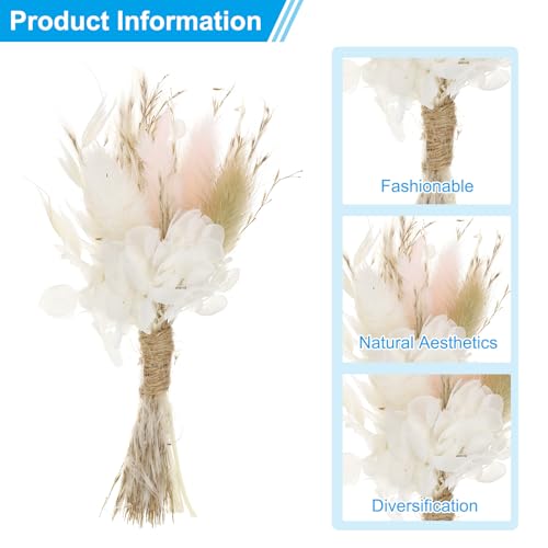 Mini ramo de flores secas PATIKIL, 10 piezas miniatura 3