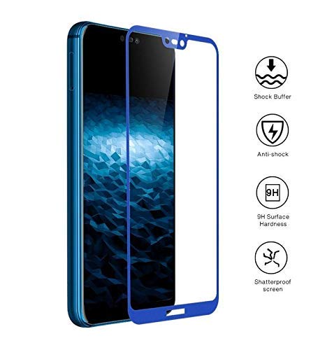 Image of Screen Protector for Huawei Honor 9N (Blue) Tempered Glass Edge-to-Edge 6D Screen Guard With Installation Kit