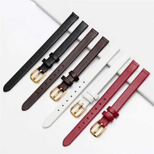 Bracelet montre cuir véritable résistant pour petits poignets 6mm - 3