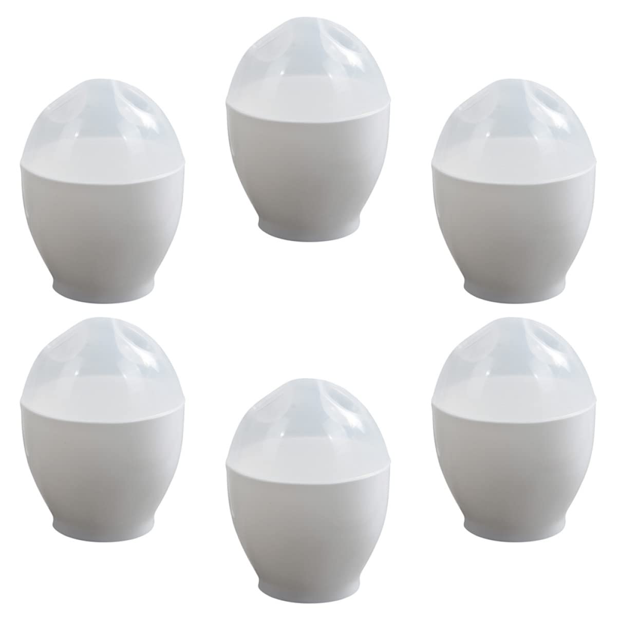 Moldes para microondas antiadherentes que preparan huevos revueltos e instantáneos sin aceite