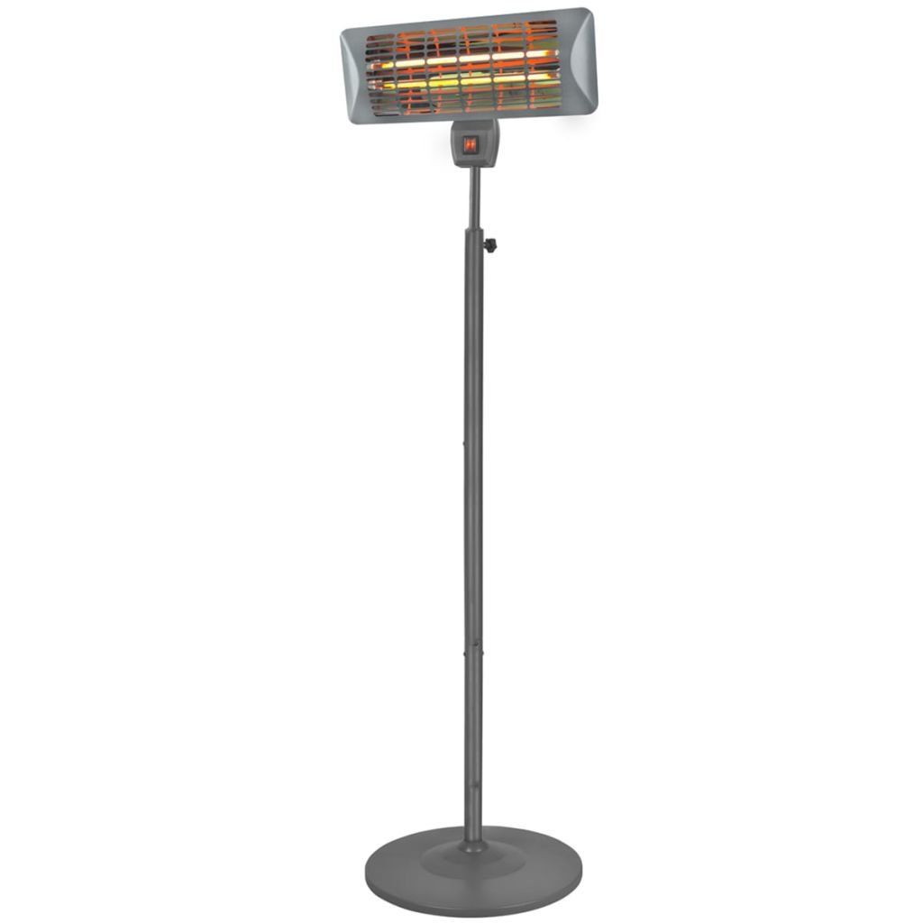 Eurom Q de Time 2000S Interior y Exterior Negro 2000 W Calefactor de cuarzo