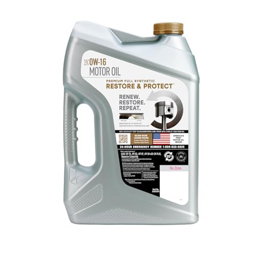 Image of Valvoline Restore & Protect Full Synthetic 0W-16 Motor Oil 5 Quart, Pack of 3