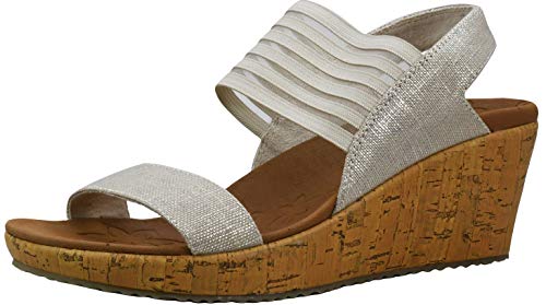 Skechers Women's Beverlee Smitten Kitten Wedge Sandal