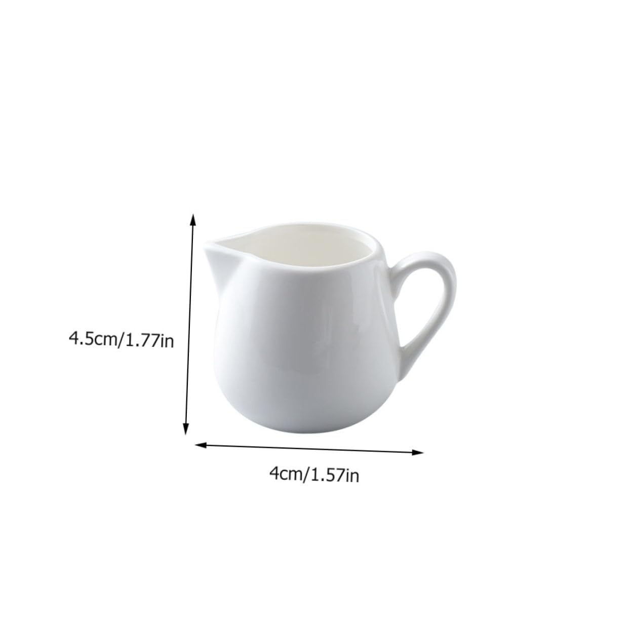 3pcs Ceramic Milk Jug Coffee Tea Creamer Honey Server Cappuccino Pitcher Sauce Pitcher Multipurpose Cups Storage Containers Milk Jugs Kitchen Gadgets Milk Pitchers Ceramics White GRIRIW