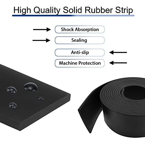 Gummistreifen Neopren Gummimatte Vollgummi Gummiprofil Gummiplatte für Dichtungen, Bodenbeläge Schutz, Vibrationsschutz, Abdeckung, DIY (75mm×1,5mm×3m)