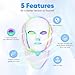 Yahi Led Face Mask Light Therapy, Red Light Therapy for Face, 7 Led Light Therapy Facial Skin Care Mask At Home
