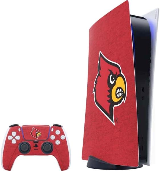Skinit Decal Gaming Skin Compatible with PS5 Bundle - Officially Licensed University of Louisville You Got Carded Design
