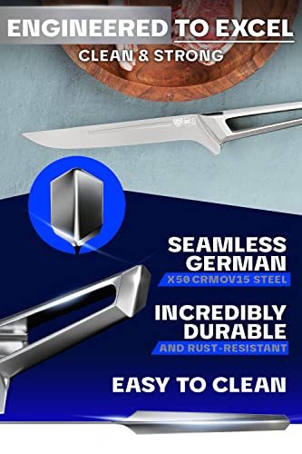 Dalstrong Boning Knife - 6.5 Inch - Crusader Series - Forged High-Carbon German Stainless Steel - Fillet Knife - Meat Cutting, Carving, Bone, Trimming - W/Magnetic Sheath - Nsf Certified #TOP4