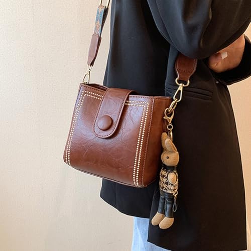 Bootara Bucket Bag,Bootara Women'S Vintage Bunny Charm Bucket Bag Convertible,Bootara Crossbody Purse2