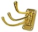 Deltana TSH40U3 Triple Swivel Hook, Heavy Duty, 4" Projection, Bright Brass Finish