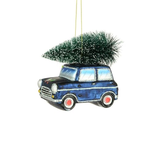 FloristryWarehouse Klassisches Mini-Auto mit Weihnachtsbaum zum...