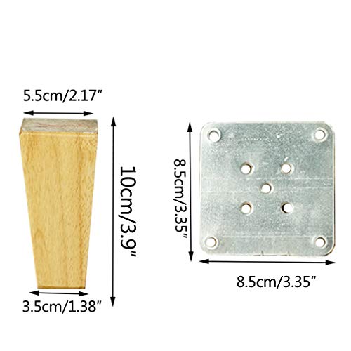 Patas de madera maciza para sofás y mesas de centro elegantes 3