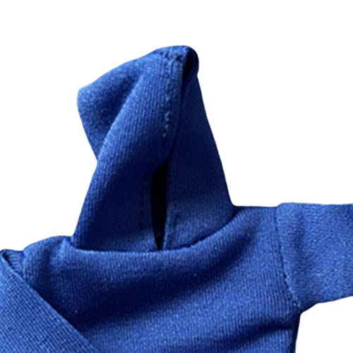 Rockible Fashion 1:12 Miniature Hoodie Clothes For 6" Soldiers Figures Dress Up Accessory , Blue #TOP6