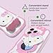 GYHZKA Cartoon Case for iPhone 14 Pro Max 6.7'', Cute Cat Phone Holder Stand with Makeup Mirror, Kawaii Phone Cases, Funny Cool Unique Protective Cover for Women Teen Girls Kids
