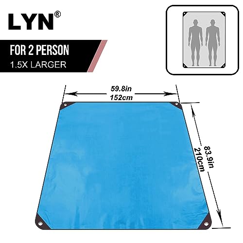 Image of LYN Heavy Duty Emergency Blanket Survival Gear Waterproof Insulated Blanket Emergency Tarp for Camping, Hiking, Bushcraft