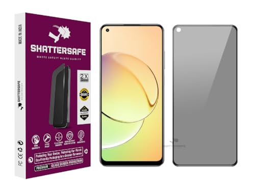 Image of Anti-Spy Privacy Tempered Glass Compatible For Realme 10 4G / 11 4G [Pack of 1]. 9H Hardness, Anti-Scratch, Edge-to-Edge Protection With Easy Installation Kit & Case Friendly Fit.